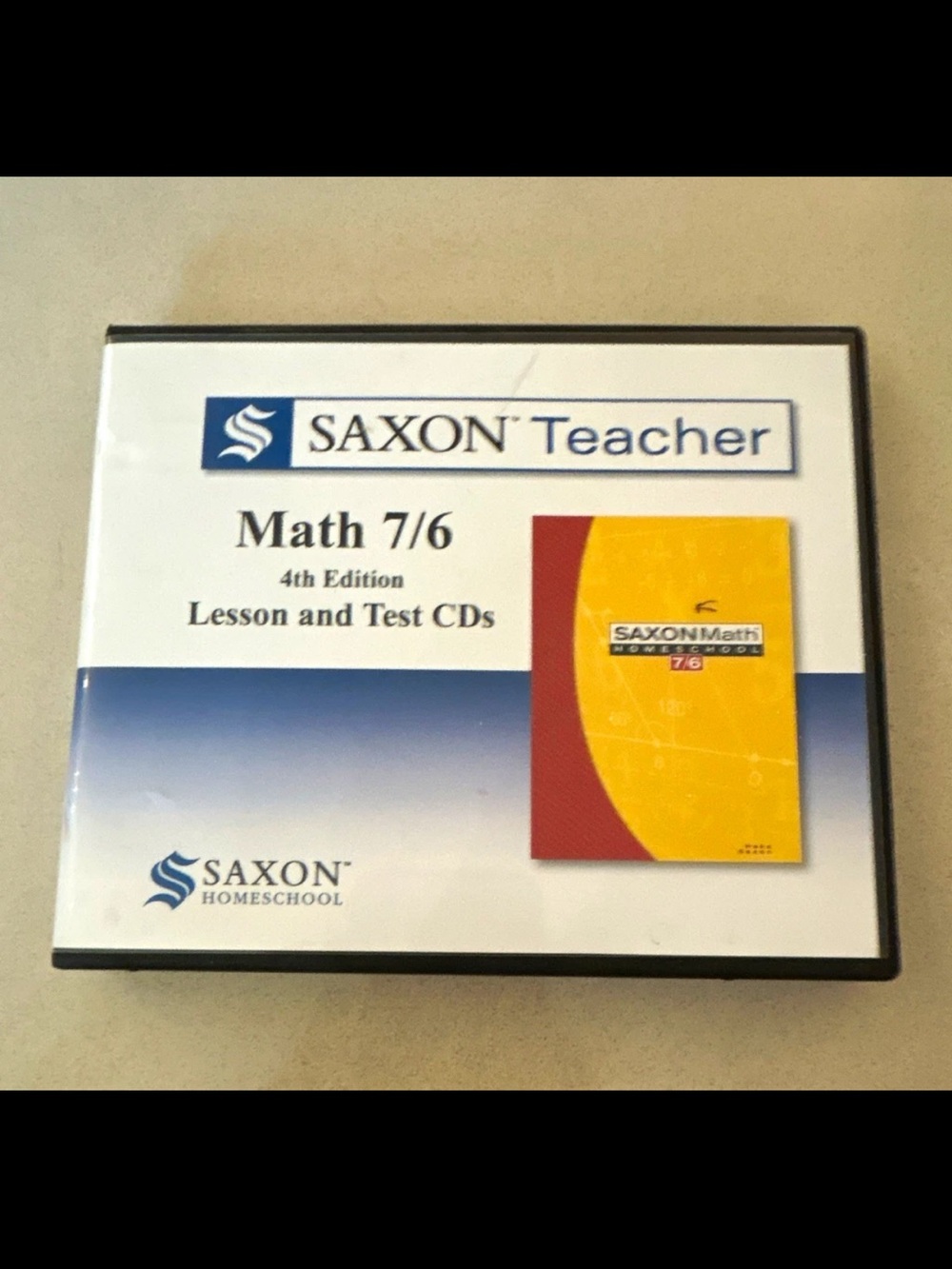 Saxon Teacher Math 7/6 Lesson & Test CDs - White/Blue/Yellow